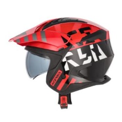 Casco ACERBIS JET ARIA (Rosso-Nero)
