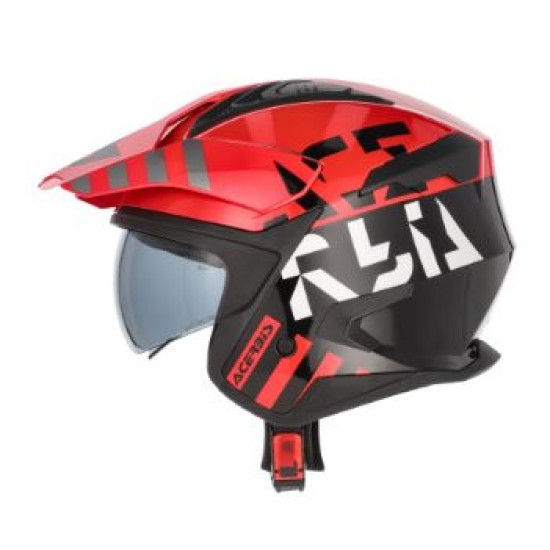 Casco ACERBIS JET ARIA (Rosso-Nero)