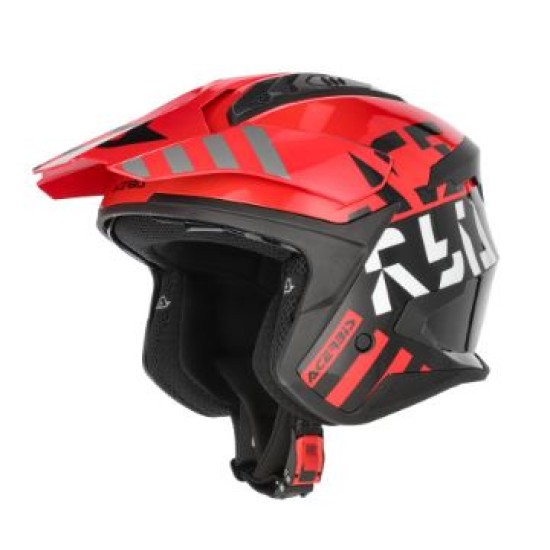 Casco ACERBIS JET ARIA (Rosso-Nero)