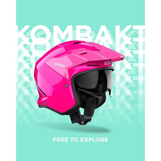 Casco AIROH KOMBAKT (Fucsia)