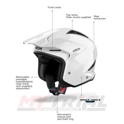 Casco AIROH TRR II GRIGIO Casco AIROH TRR II GRIGIO