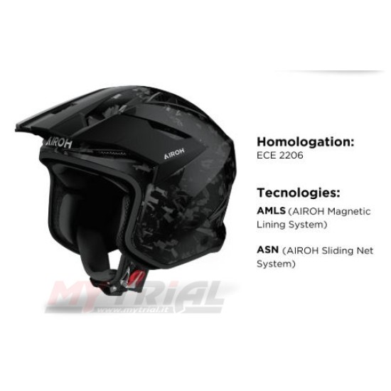 Casco AIROH TRR II JUPITER RED