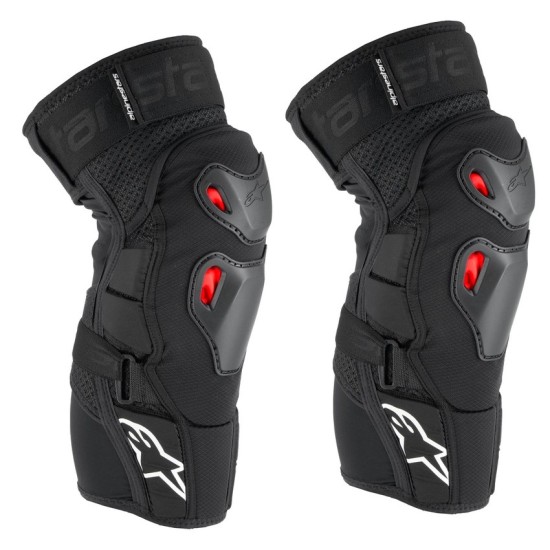 Ginocchiera ALPINESTARS BIONIC PRO PLASMA (NERO-ROSSO-BIANCO)