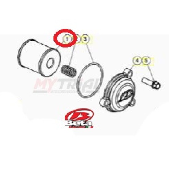Filtro Olio per BETA 4T REV-EVO 07-25 (Originale)