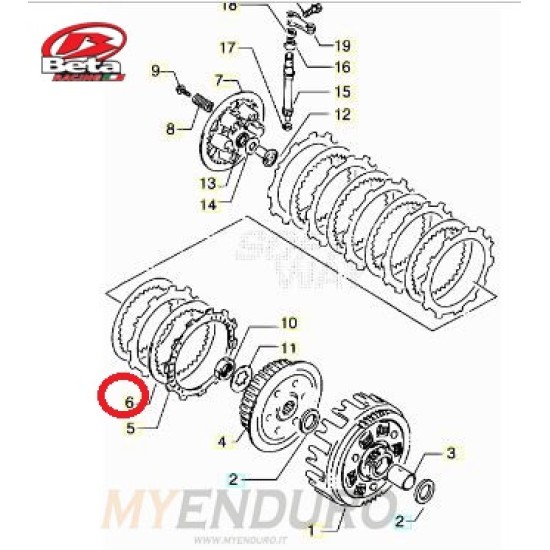 Disco Frizione Acciaio BETA ALP/MOTARD/CRUISER 