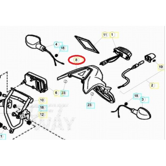 Porta TARGA/FRECCE BETA ALP 4.0 350 DAL 2015-2018