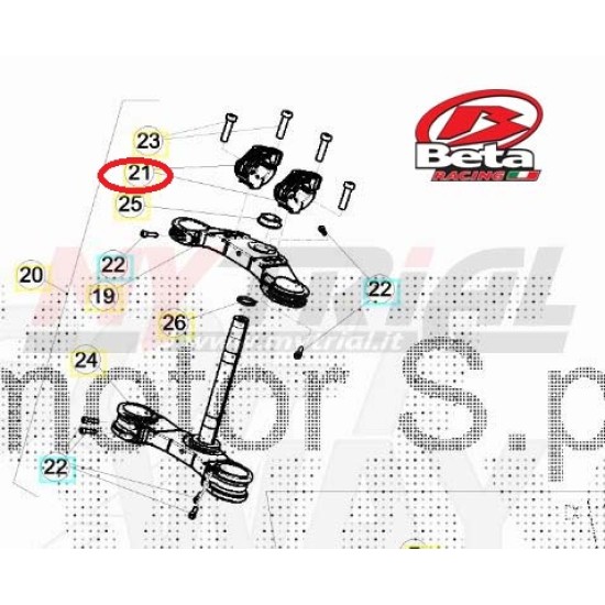 Cavallotto Completo Manubrio Beta Evo Factory 2015-2025