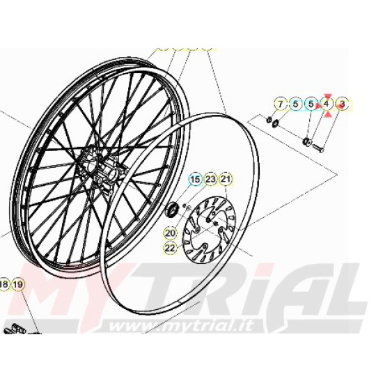Rondella Disco Freno Anteriore BETA EVO 2009-2025
