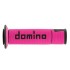 Manopole DOMINO RACING Forate (Fucsia - Nero) A450