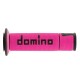 Manopole DOMINO RACING Forate (Fucsia - Nero) A450
