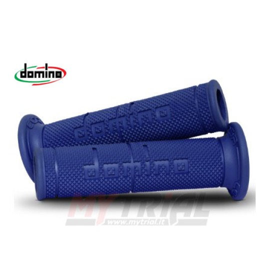 Manopole DOMINO RACING Forate (BLU) 