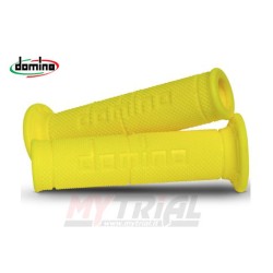 Manopole DOMINO RACING Forate (GIALLO FLUO) 