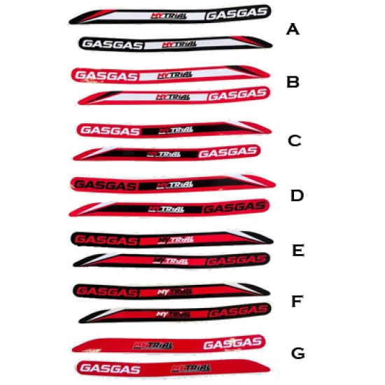Adesivi Telaio GAS GAS 2011-2024 MyTrial