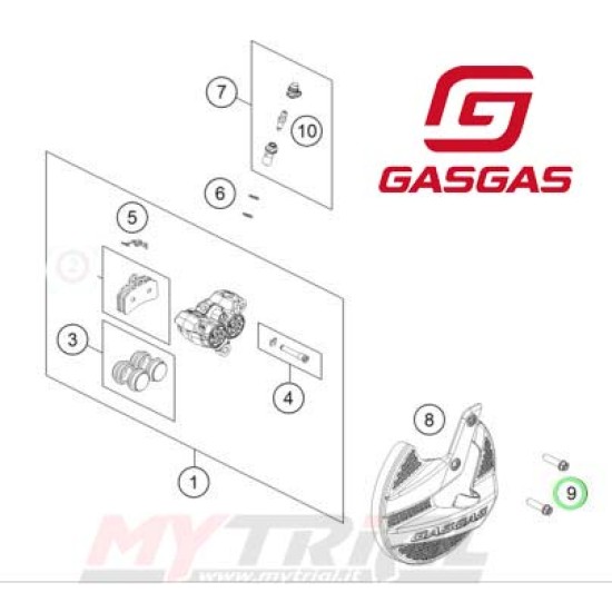 Dado/torx Pinza Freno Anteriore GAS GAS 2023-2025