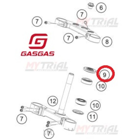 Guarnizione Canotto Sterzo Gas Gas GP/RACING 2023-24