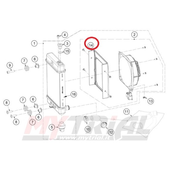 Cover Ventilatore Gas Gas Racing/Factory/GP 13-22