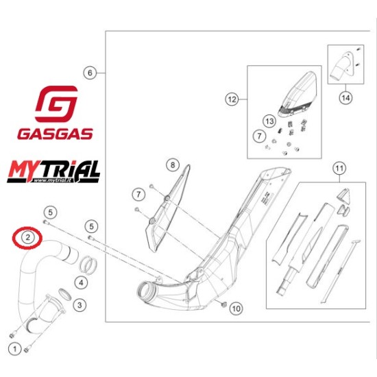 Scarico GAS GAS Akrapovič 2024/2025