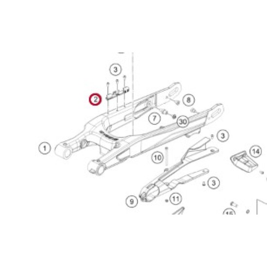 Guida Tubo Freno Posteriore GAS GAS 19-2025