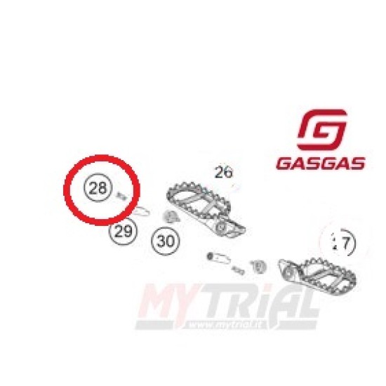 Coppiglia Pedane GAS GAS 2023-2025 GP-RACING
