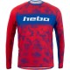 Completo Maglia e Pantalone HEBO RACE PRO (Rosso-Azzurro)