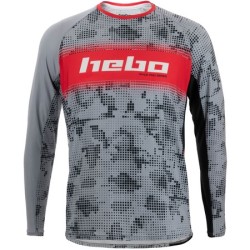 Maglia HEBO RACE PRO (Grigio-Rosso)