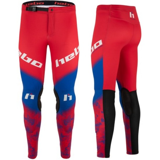 Completo Maglia e Pantalone HEBO RACE PRO (Rosso-Azzurro)