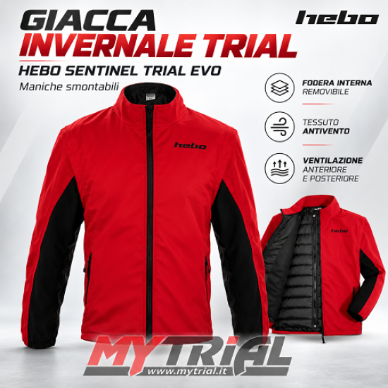 Giacca HEBO SENTINEL  TRIAL EVO (Rosso)