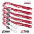 5 X Cordino Elastico X Arresto Motore JITSIE (Rosso