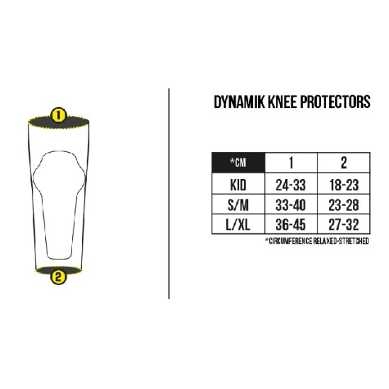Ginocchiere Dynamic Lunghe JITSIE