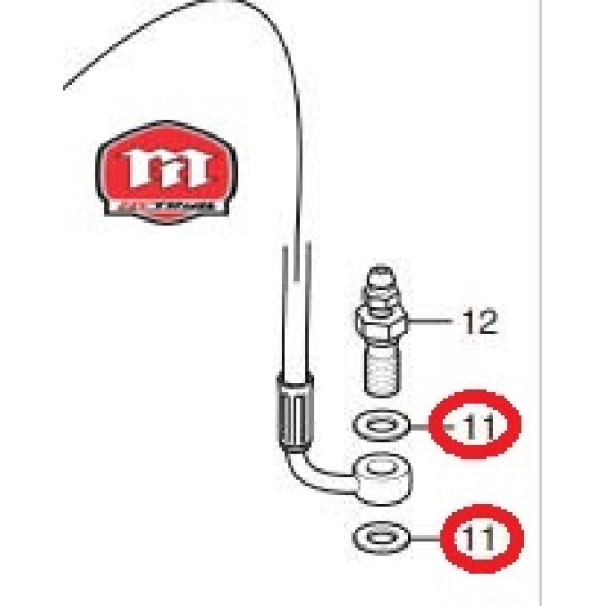 Rondella tubo freno MONTESA 4RT