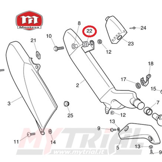 Silent-Block Silenziatore MONTESA 4RT