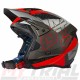 Casco MOTS UP (Grigio-Rosso)