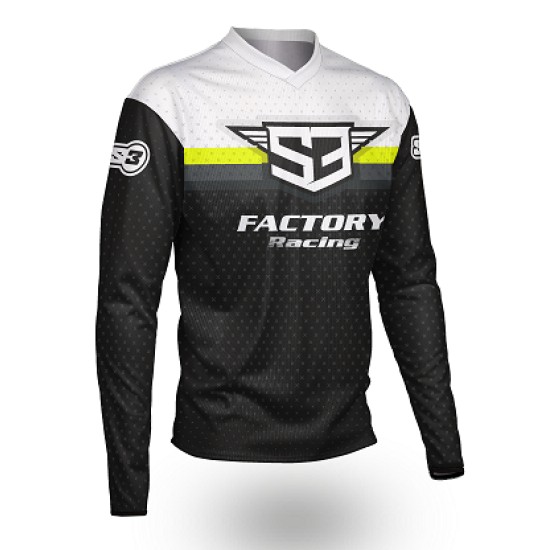 Completo Maglia e Pantalone S3  RACING BK/Y