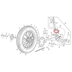 Perno asta freno Sherco, Scorpa 2012- 2023