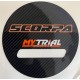 KIT Adesivi Coperchi Volano e Frizione SCORPA 15-22 (FINTO CARBONIO)