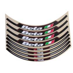 Kit Adesivi Cerchi BETA EVO FACTORY - MYTRIAL (Nero)