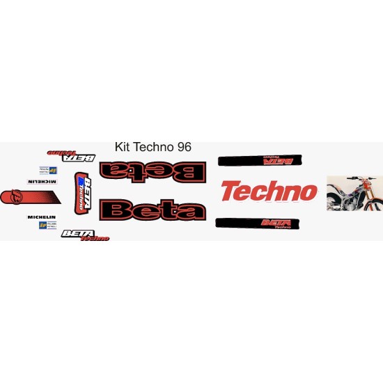 Kit Adesivi BETA TECHNO 1996