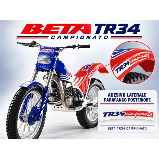 ADESIVO LATERALE DEL PARAFANGO POSTERIORE BETA TR 34 CAMPIONATO