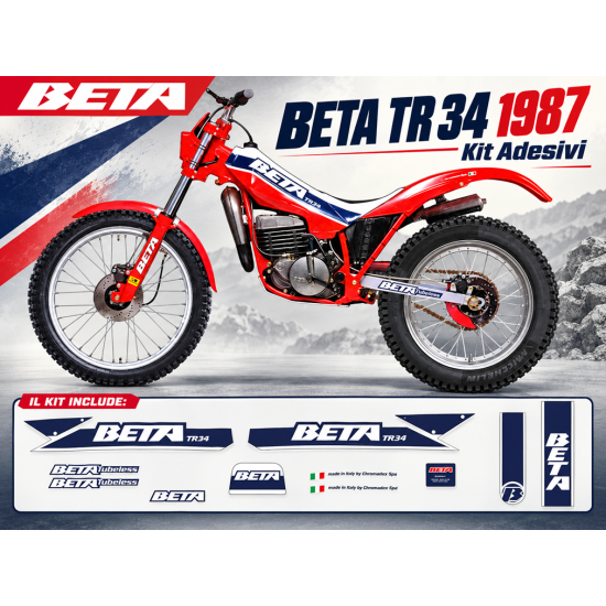 Kit Adesivi BETA TR 34 1987