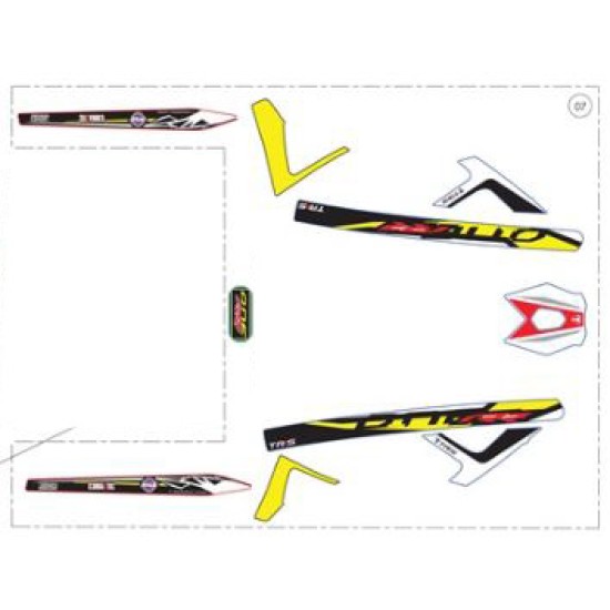 Adesivi Telaio e Forcellone TRS RR 2025