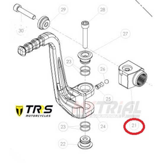 Fulcro millerighe Leva Messa in Moto TRS