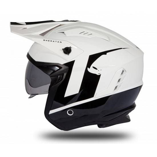 Casco UFO (Nero-Bianco)