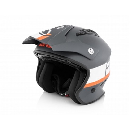Casco ACERBIS JET ARIA (Grigio-Bianco)