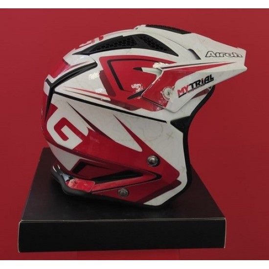 Kit adesivi per casco GAS GAS - AIROH TRR (bianco.rosso)
