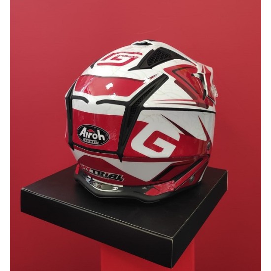 Kit adesivi per casco GAS GAS - AIROH TRR (bianco.rosso)