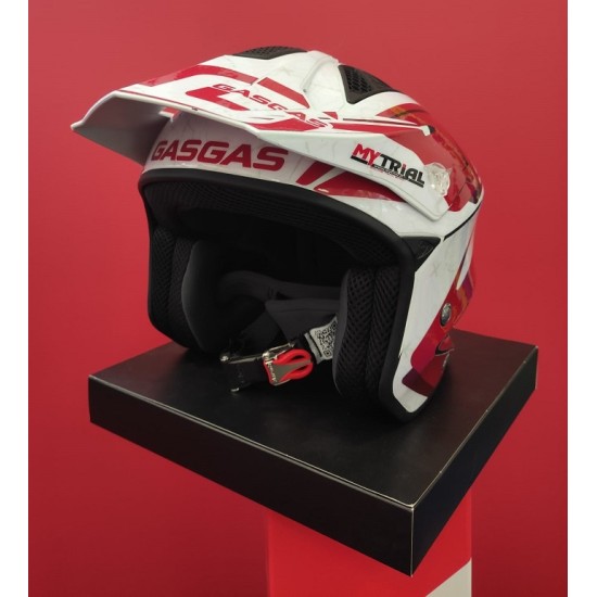 Kit adesivi per casco GAS GAS - AIROH TRR (bianco.rosso)