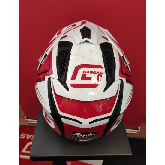 Kit adesivi per casco GAS GAS - AIROH TRR (bianco.rosso)