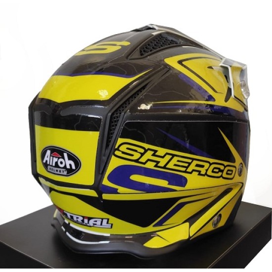 KIt Adesivi per Casco SHERCO -AIROH TRR (Giallo-blu)