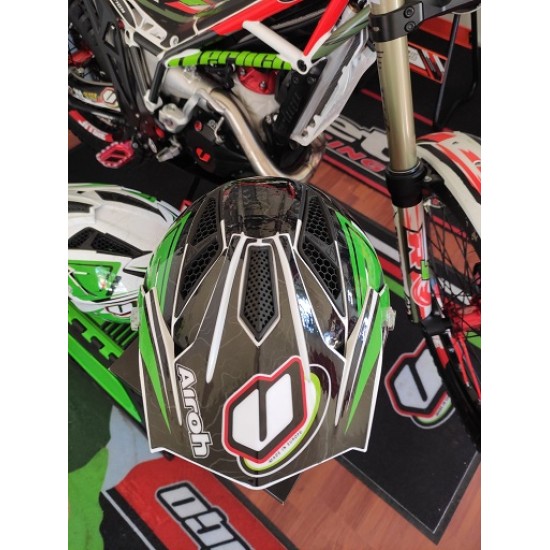 Kit Adesivi per Casco VERTIGO-AIROH TRR (Nero)