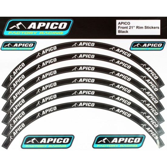 Kit Adesivi Cerchi APICO (Nero)